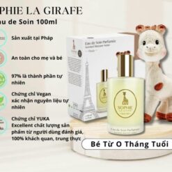 Bộ nước hoa cho bé từ 0 tháng tuổi & Hươu cao cổ Sophie la Girafe Eau de Soin 100ml - 0051